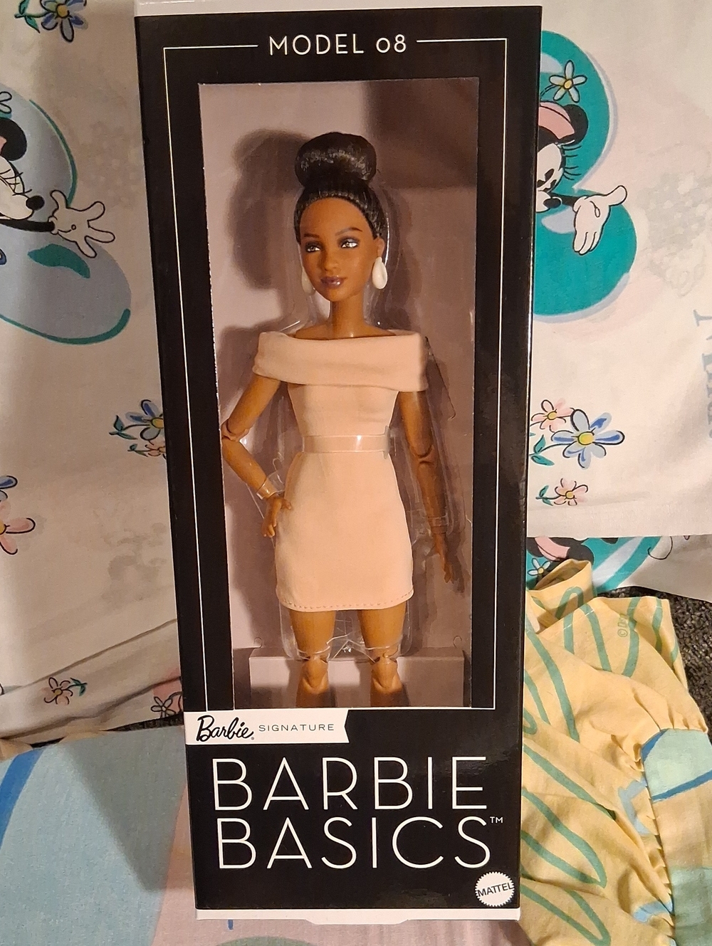 Barbie Basics Model 08 Barbie Pink Nude Off-Shoulder Mini Dress